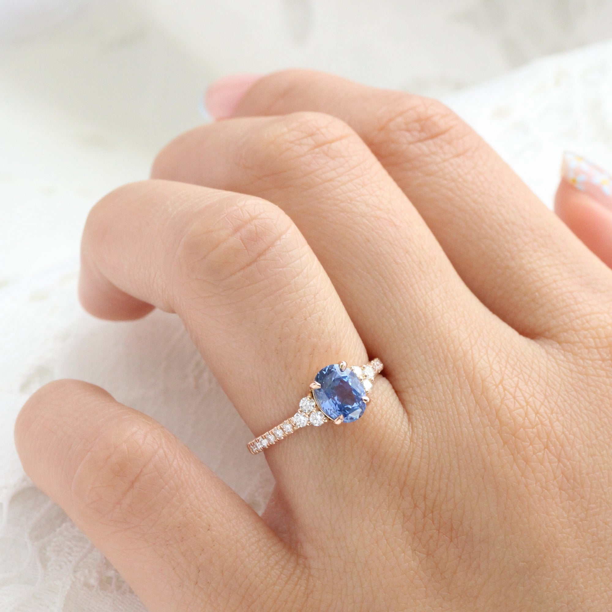 Light blue sapphire 2025 engagement rings