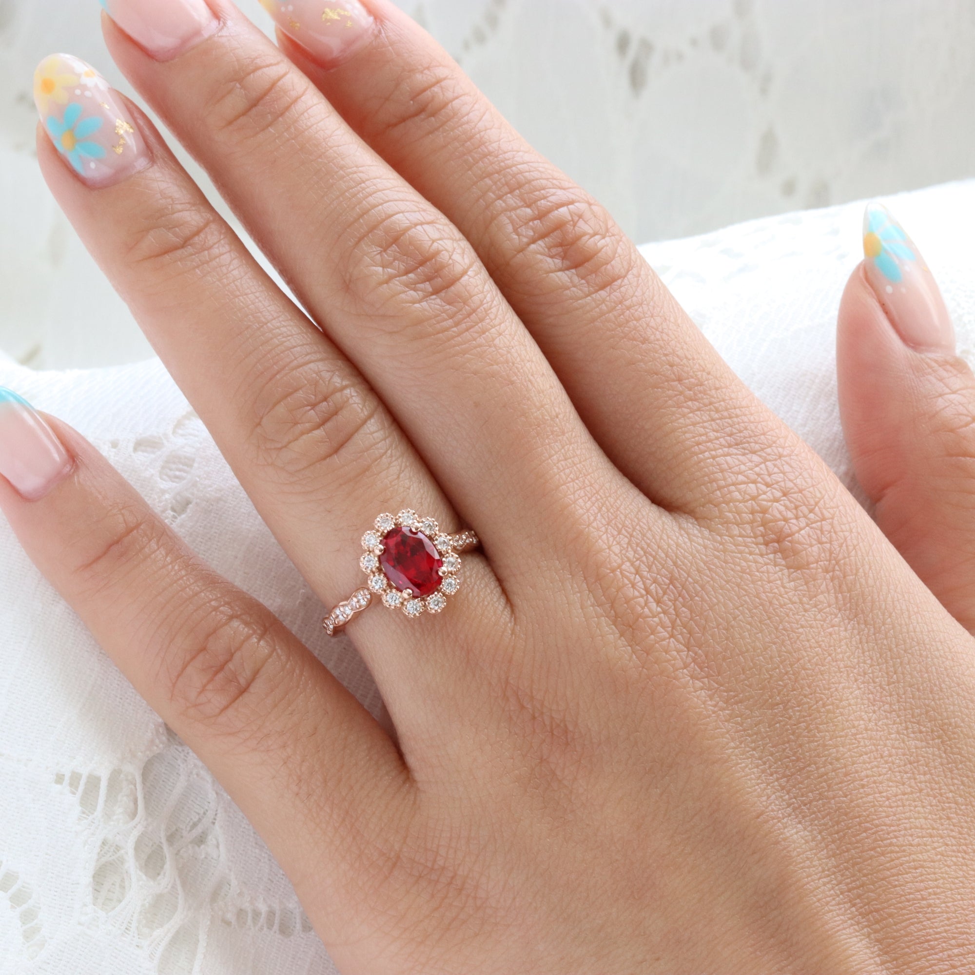 Beautiful vintage buy Ruby Ring