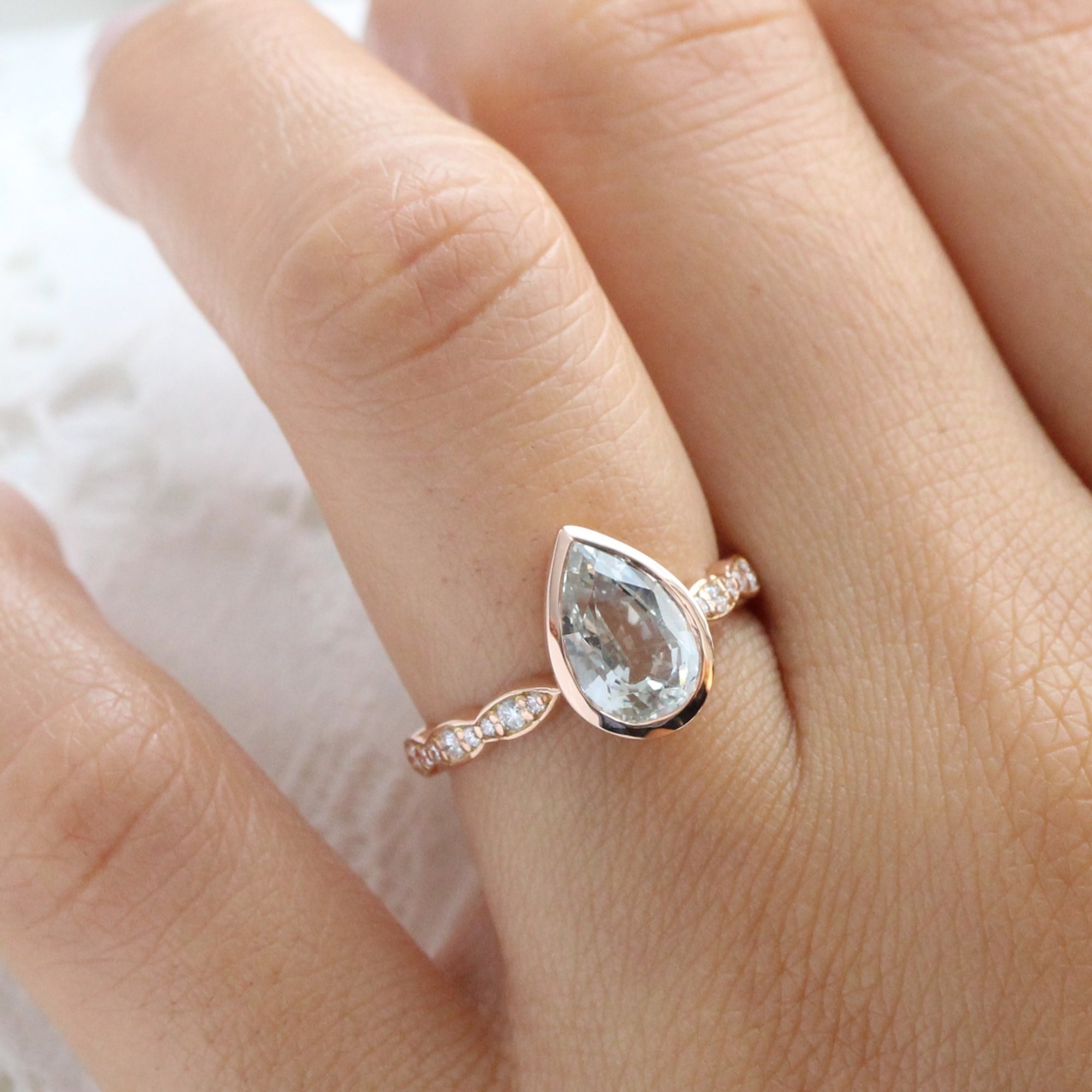 Emerald Cut Black Diamond & Diamond Engagement Ring 14K White Gold (2.96ct)