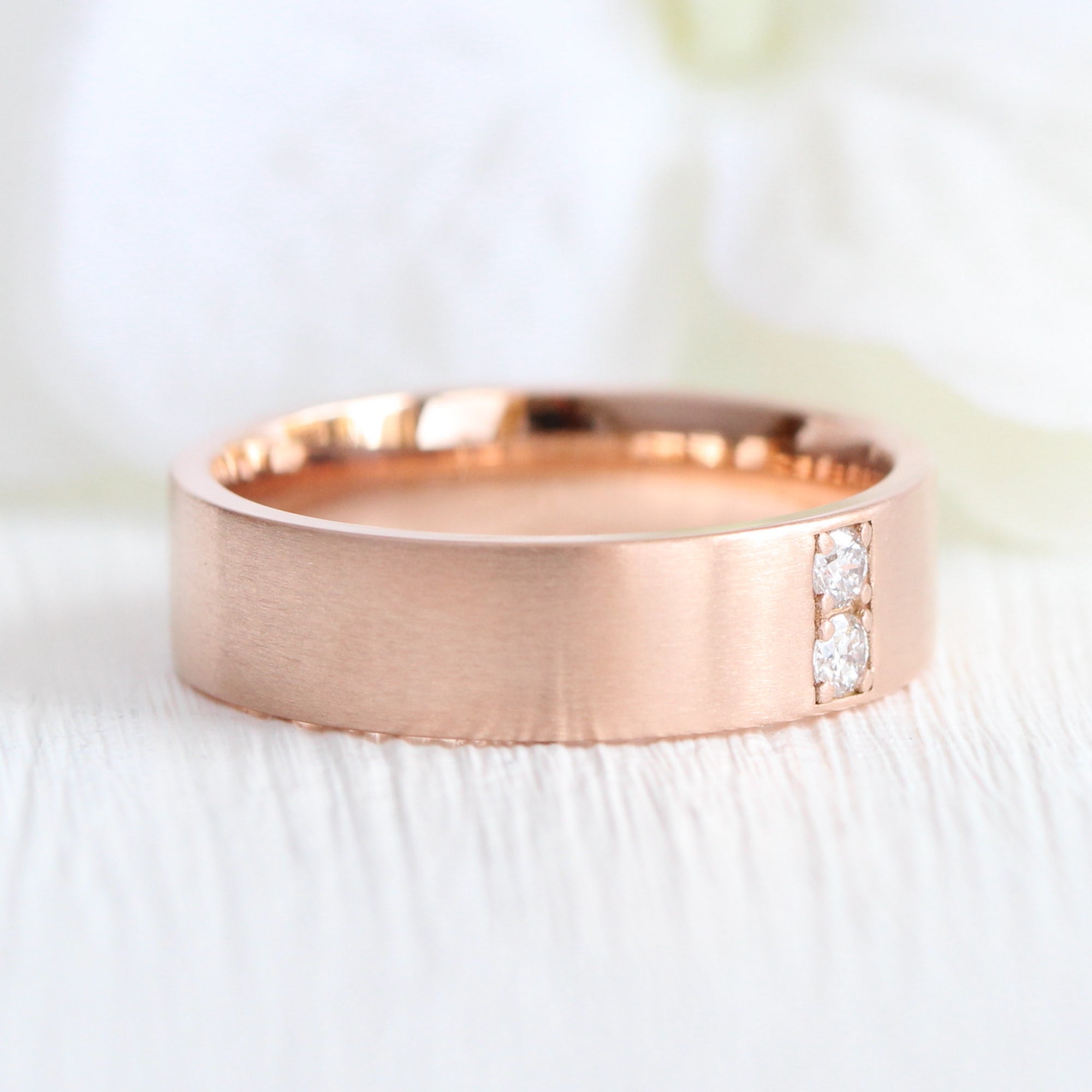 Rose gold wedding band on sale canada