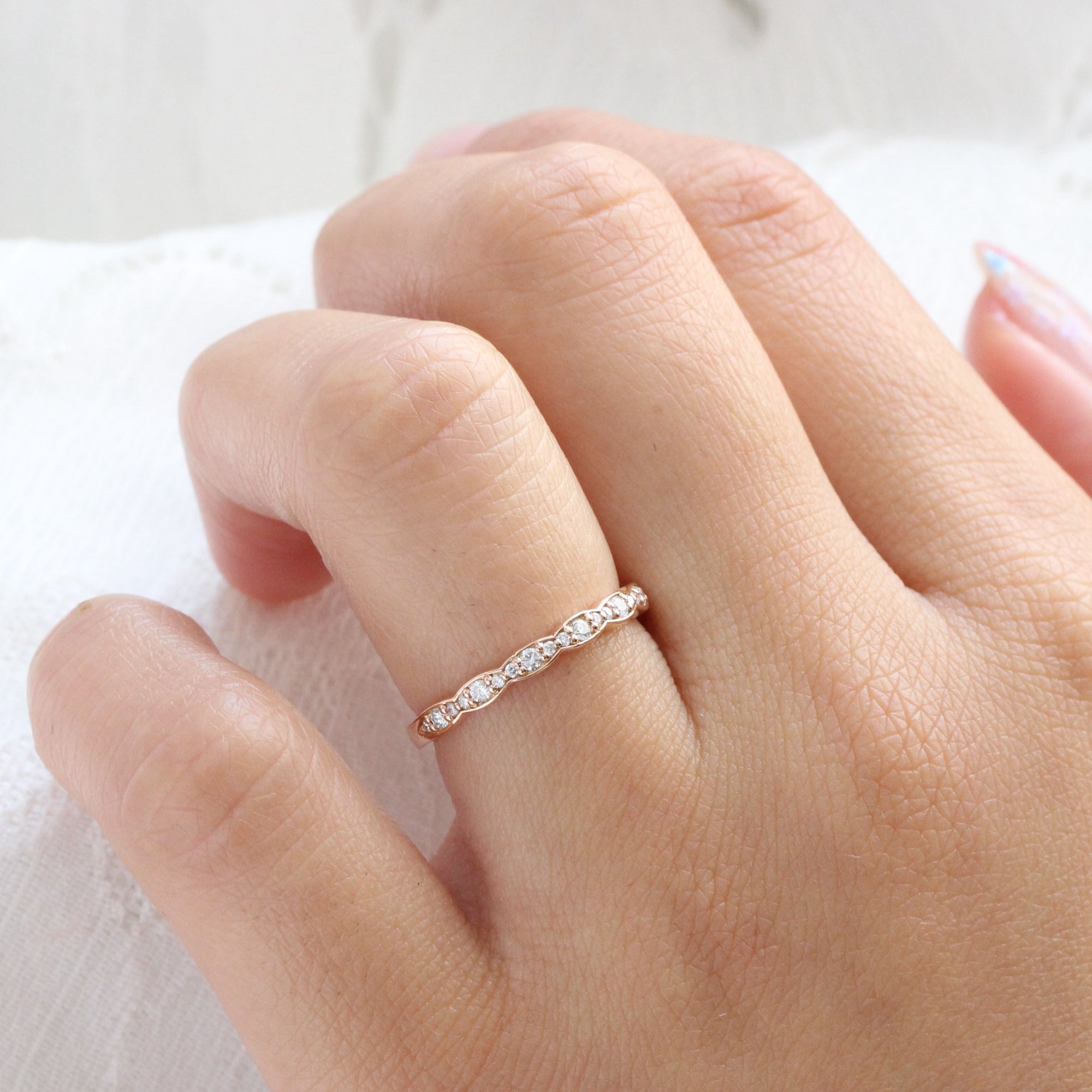 Rose gold wedding band shop no diamonds