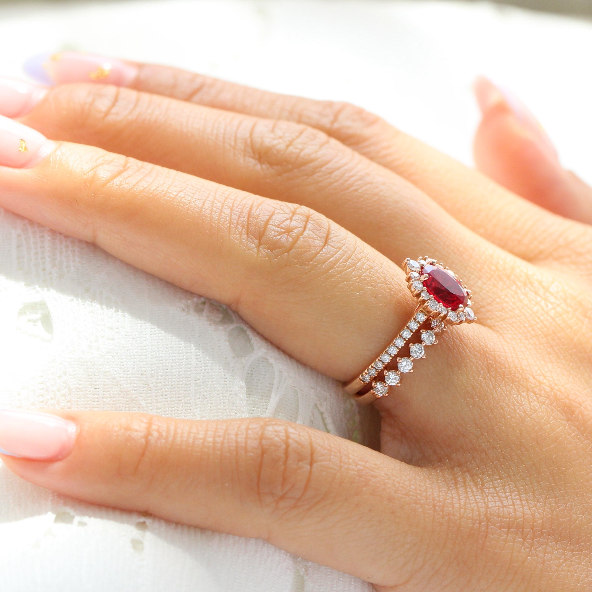 Ruby ring sale wedding