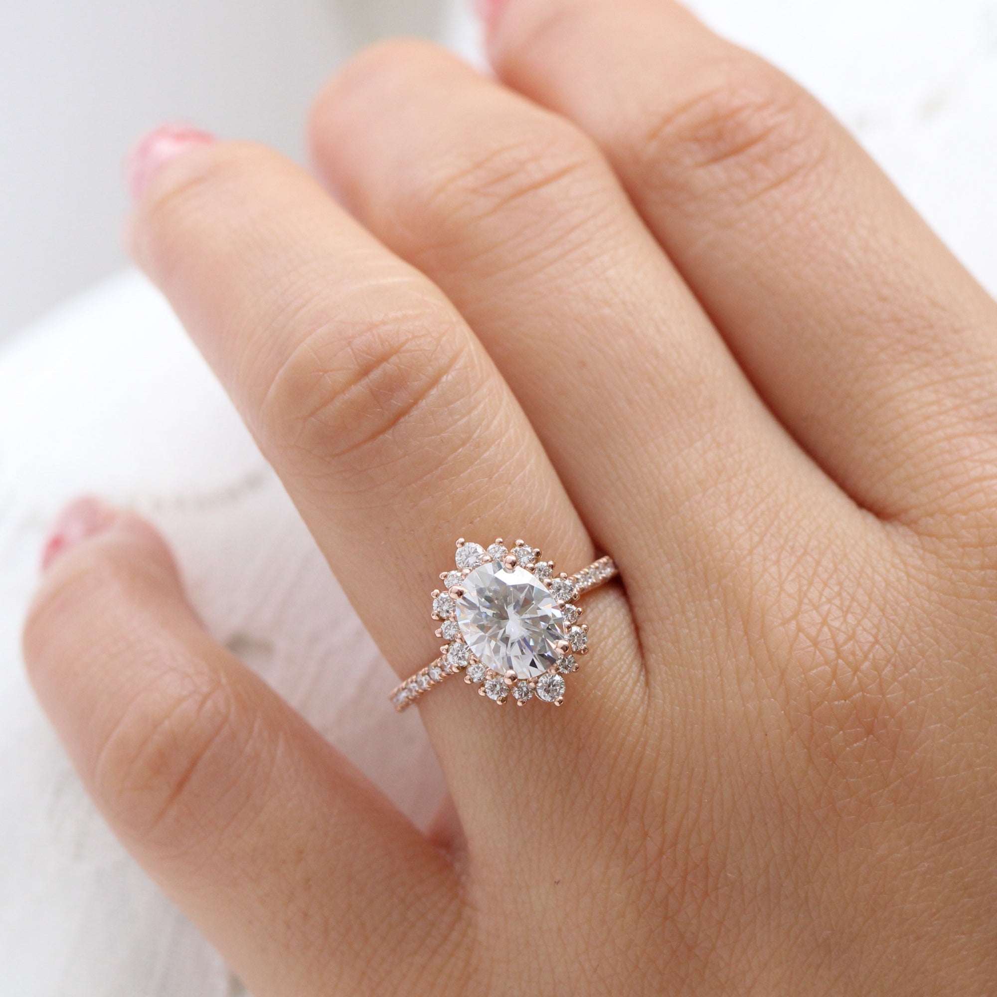 Large sales diamond ring