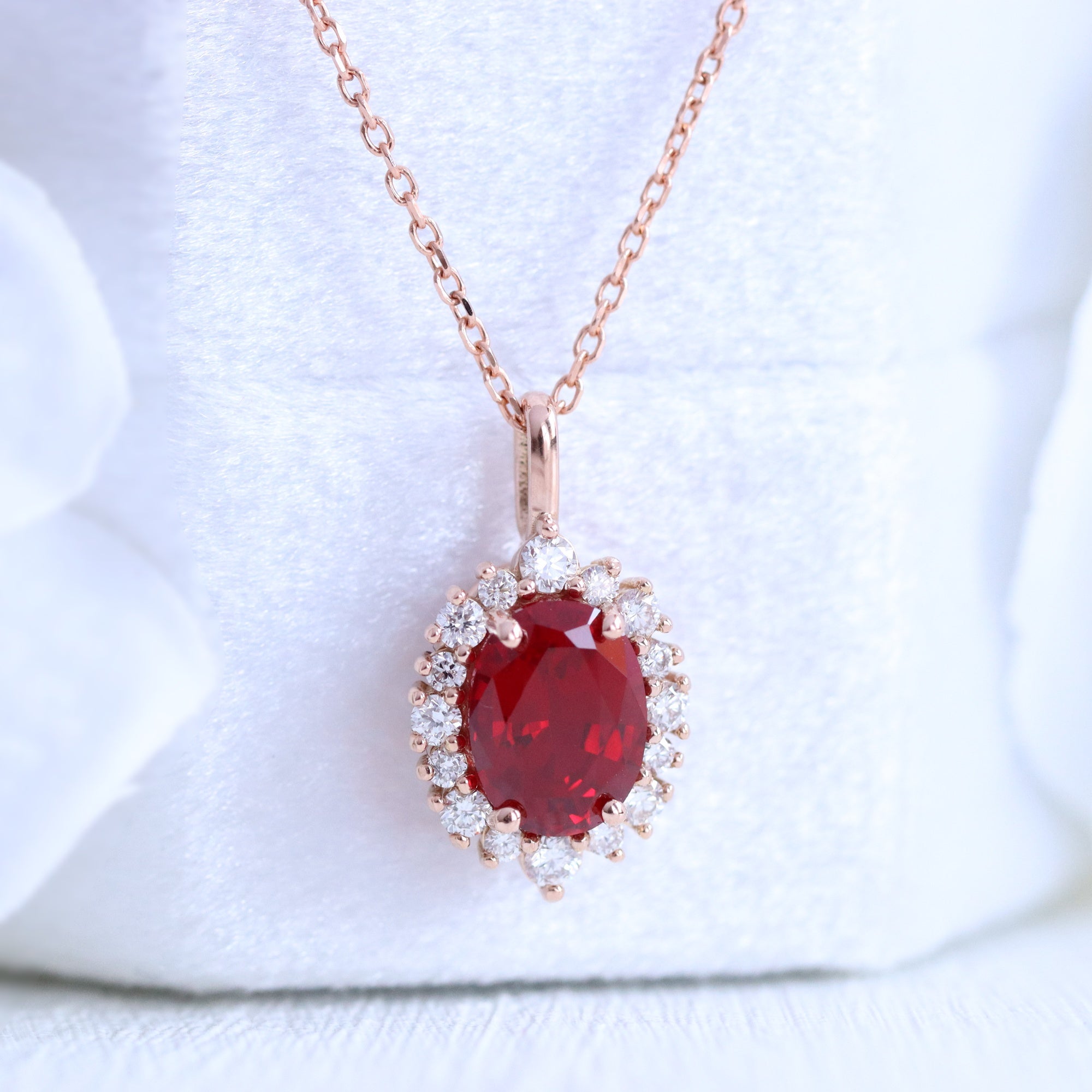 Ruby rose sale gold necklace