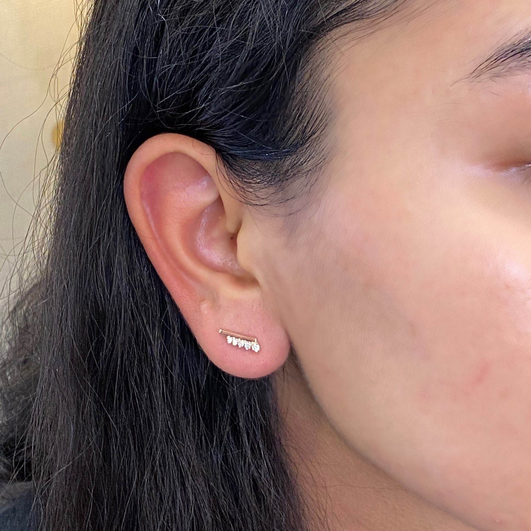 Real Rose Gold Diamond Earrings - Studs, Hoops & More