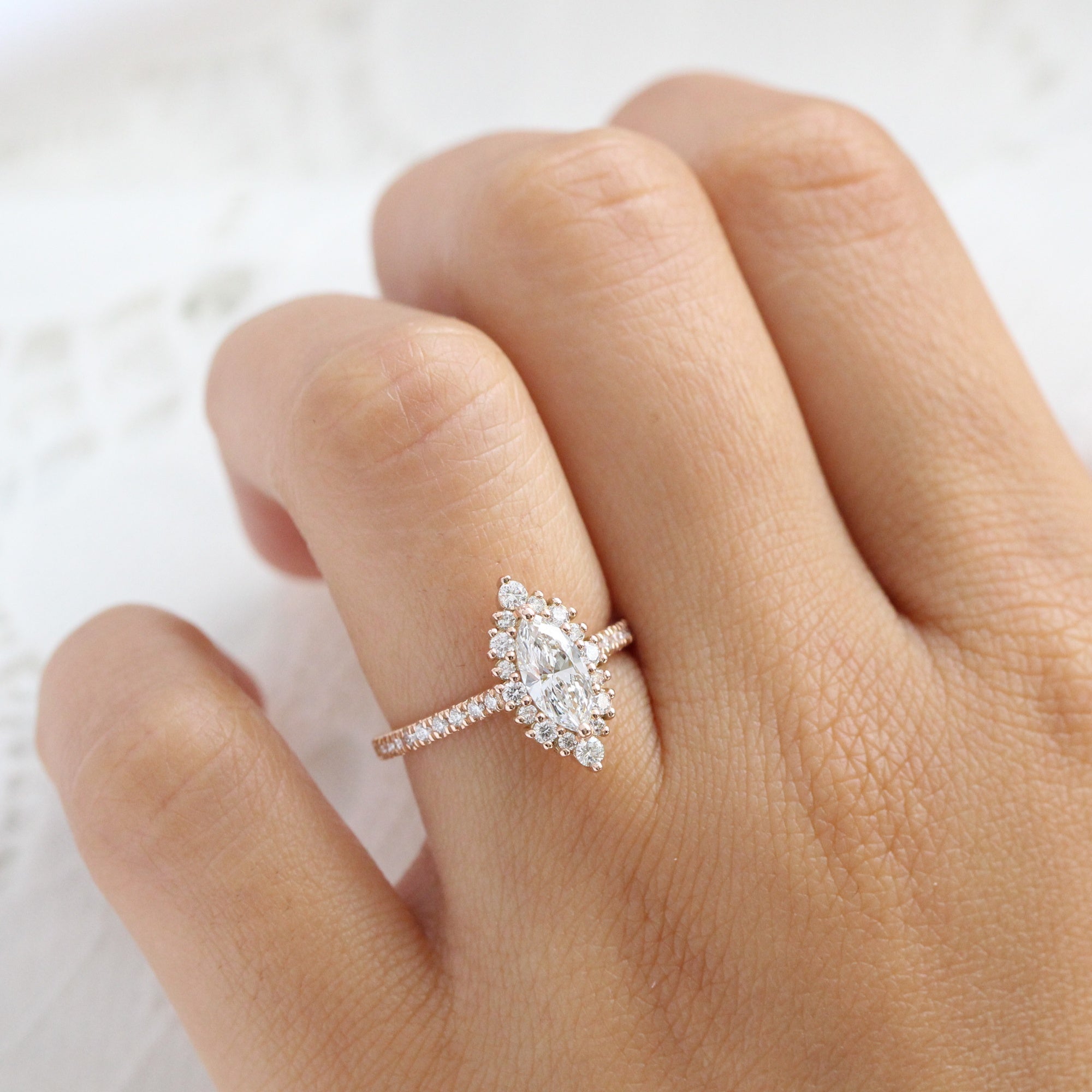 Marquise on sale diamond engagement