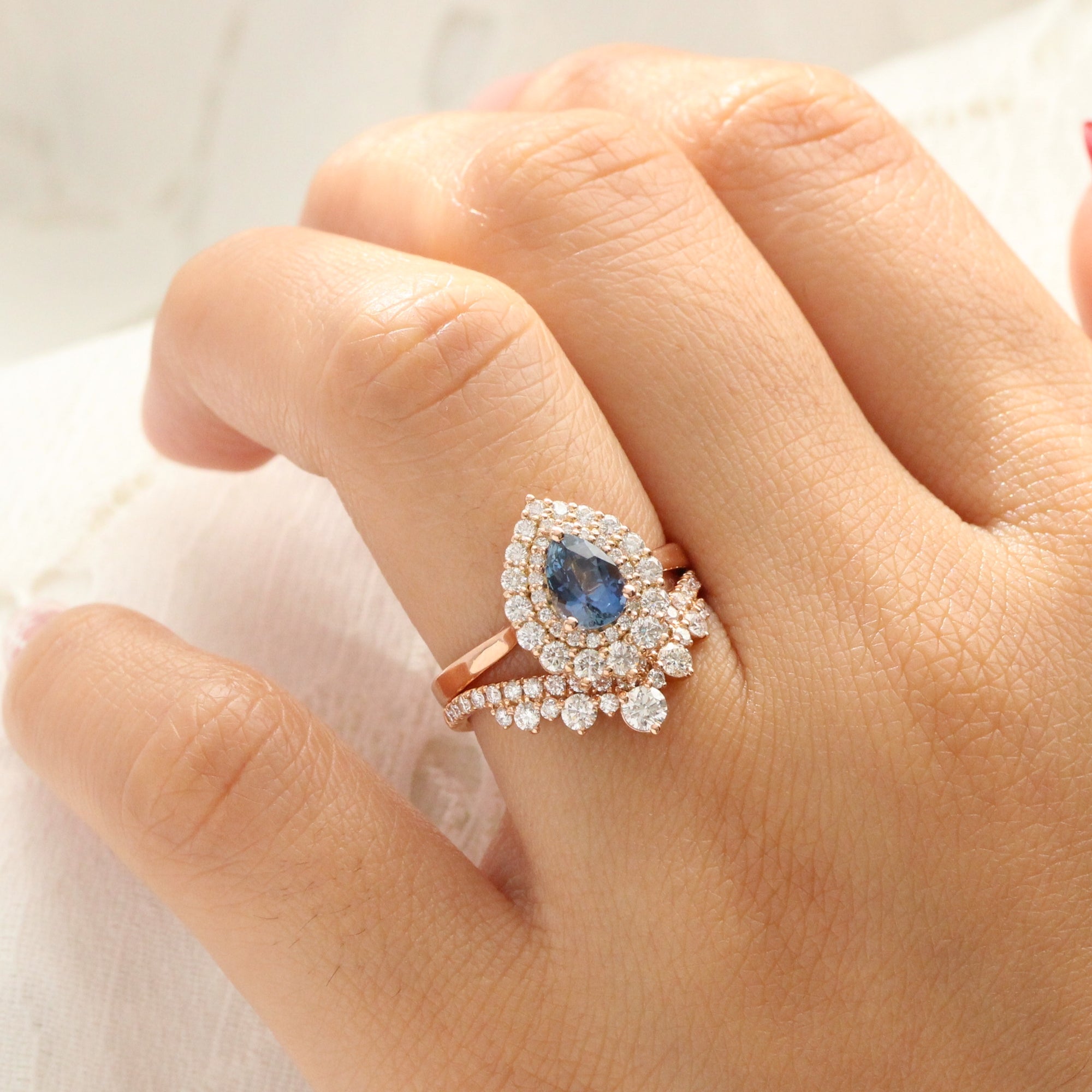Indian White diamond Finger Ring: 