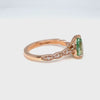 Pear green sapphire ring rose gold solitaire sapphire diamond engagement ring la more design jewelry