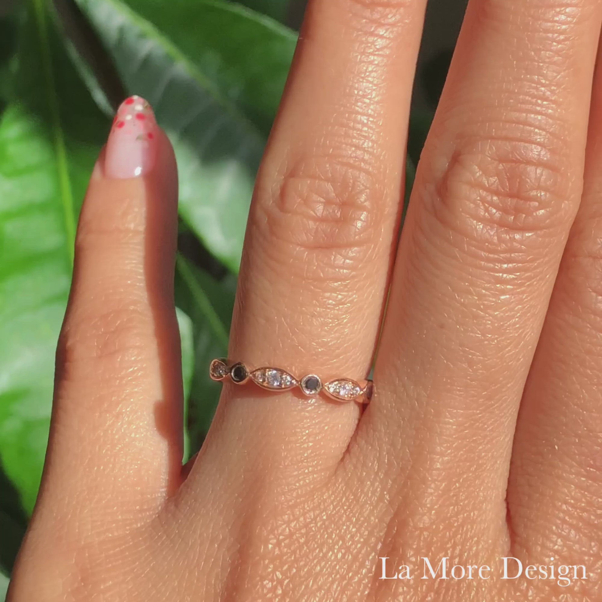 Pear Black Diamond Engagement Ring Gold Cluster Wedding Ring Set