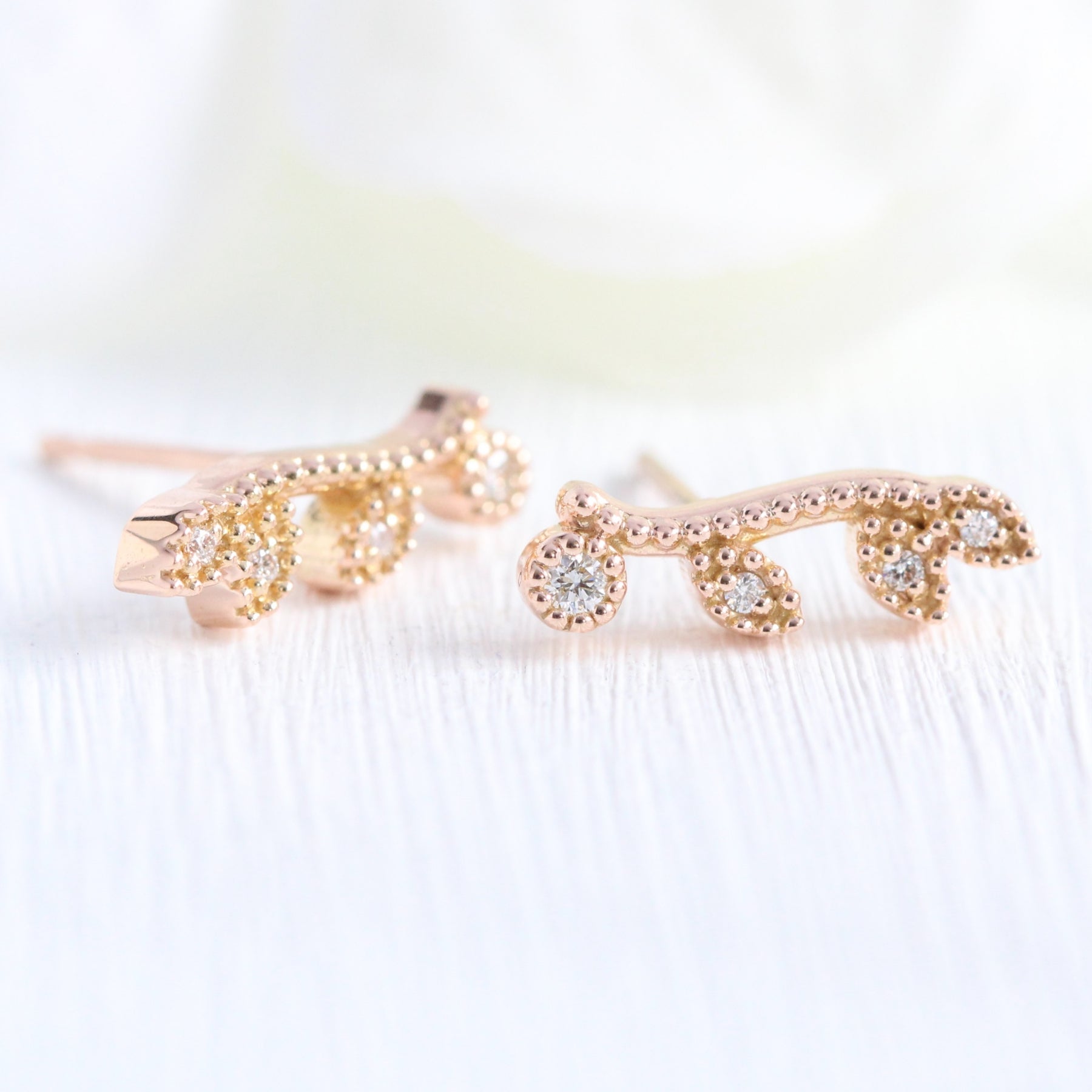 Gold Gentle Passion Diamond Earrings – GIVA Jewellery