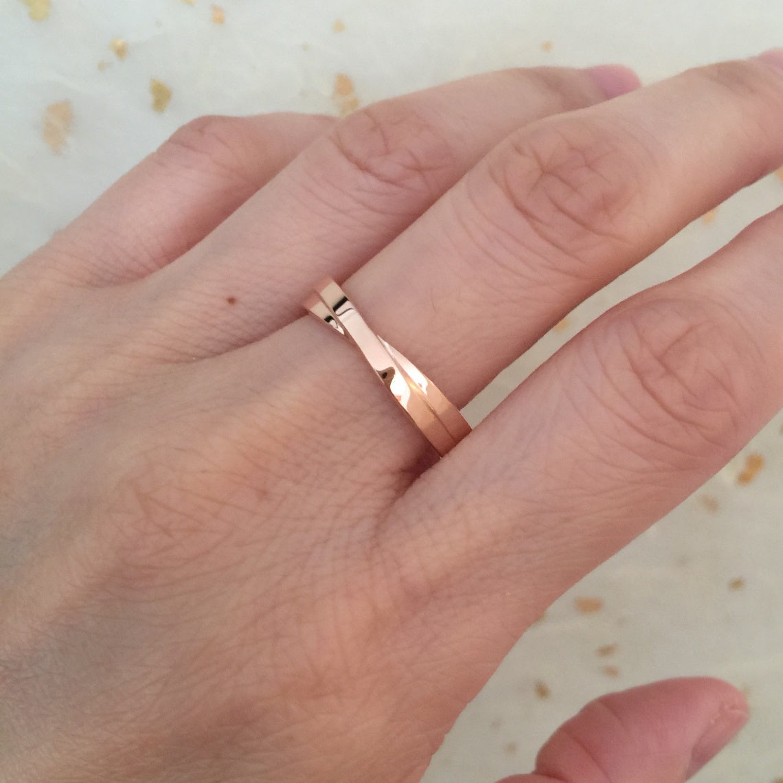 infinity knot wedding band rose gold wedding ring la more design jewelry