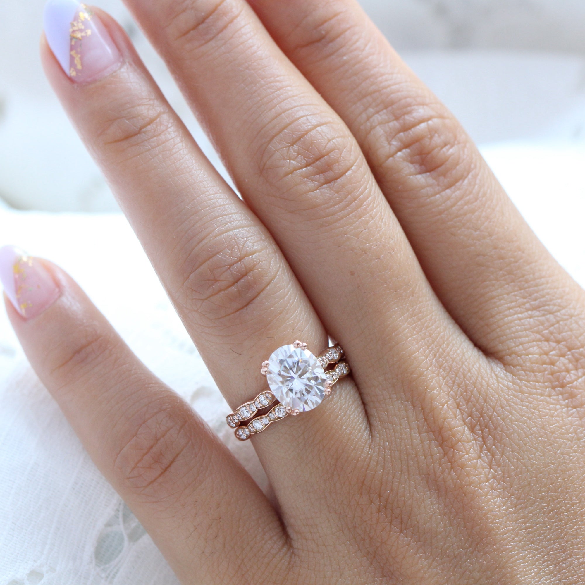 3 carat oval store moissanite engagement ring