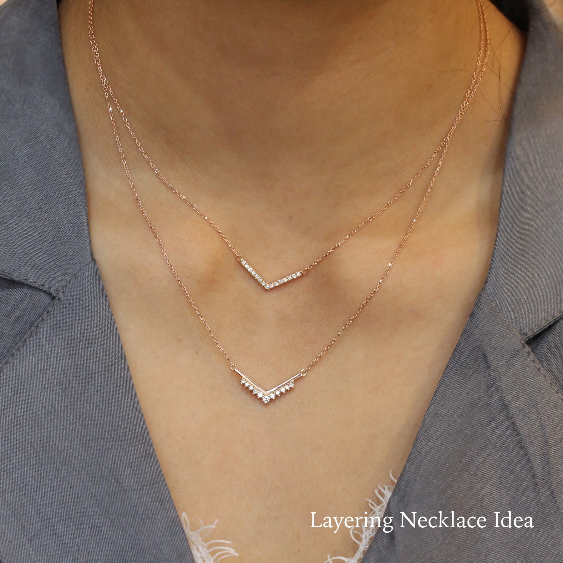 Layering necklaces, layered necklaces La More Design Jewelry