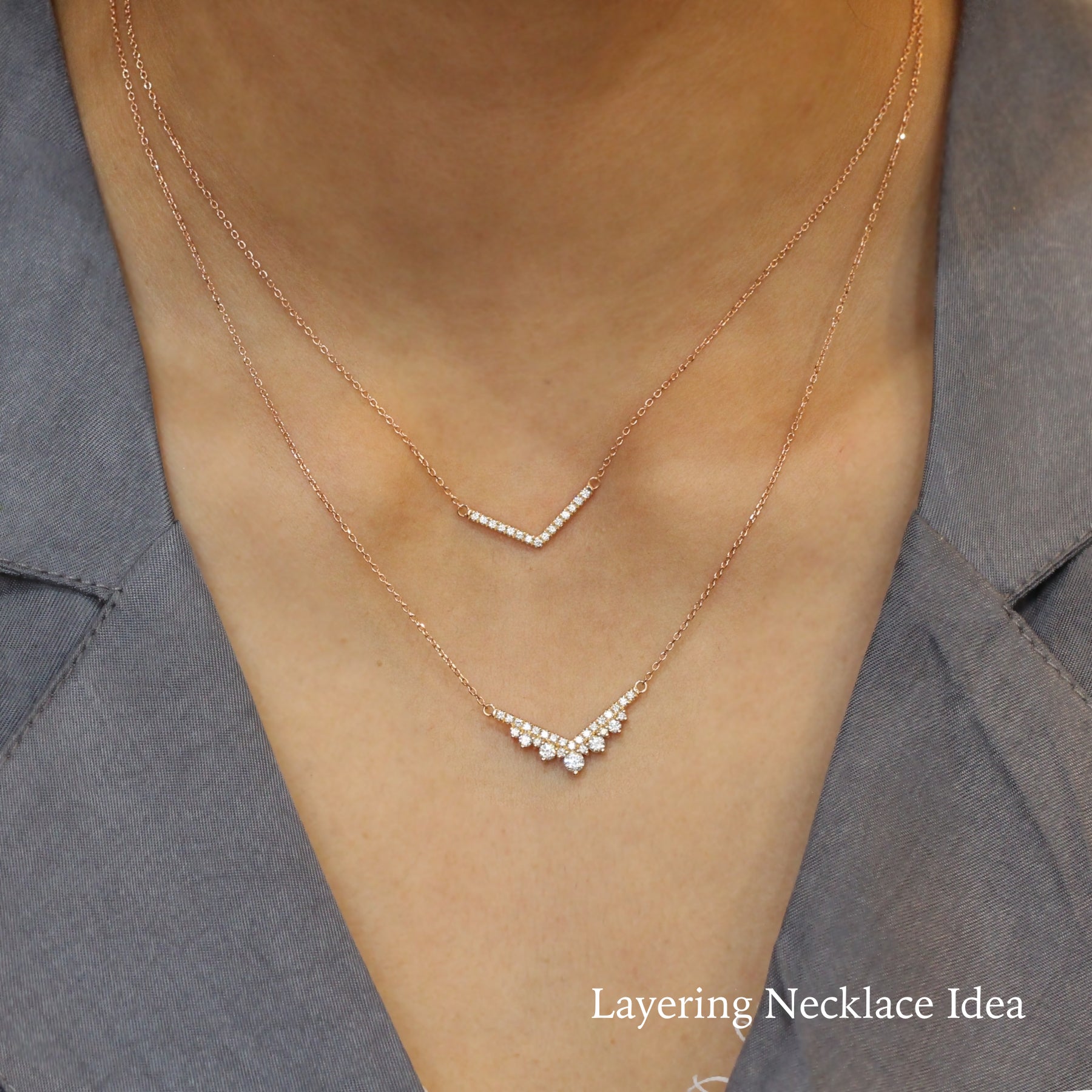 Design a hot sale diamond necklace