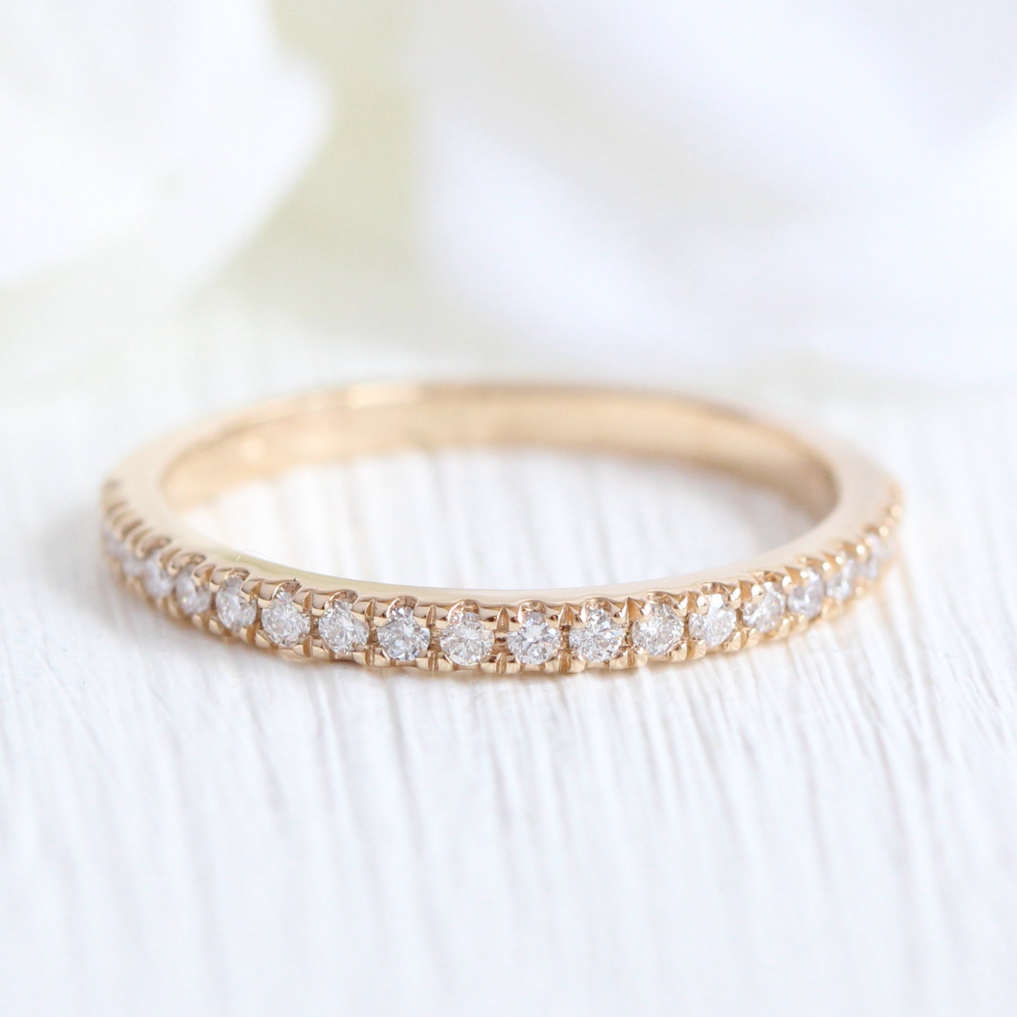 Eternity wedding band, white gold and diamonds - Categories