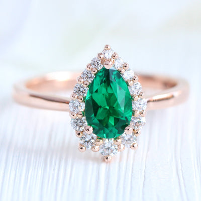 Emerald Engagement Rings, May Birthstone Rings, Green Gemstone Rings ...