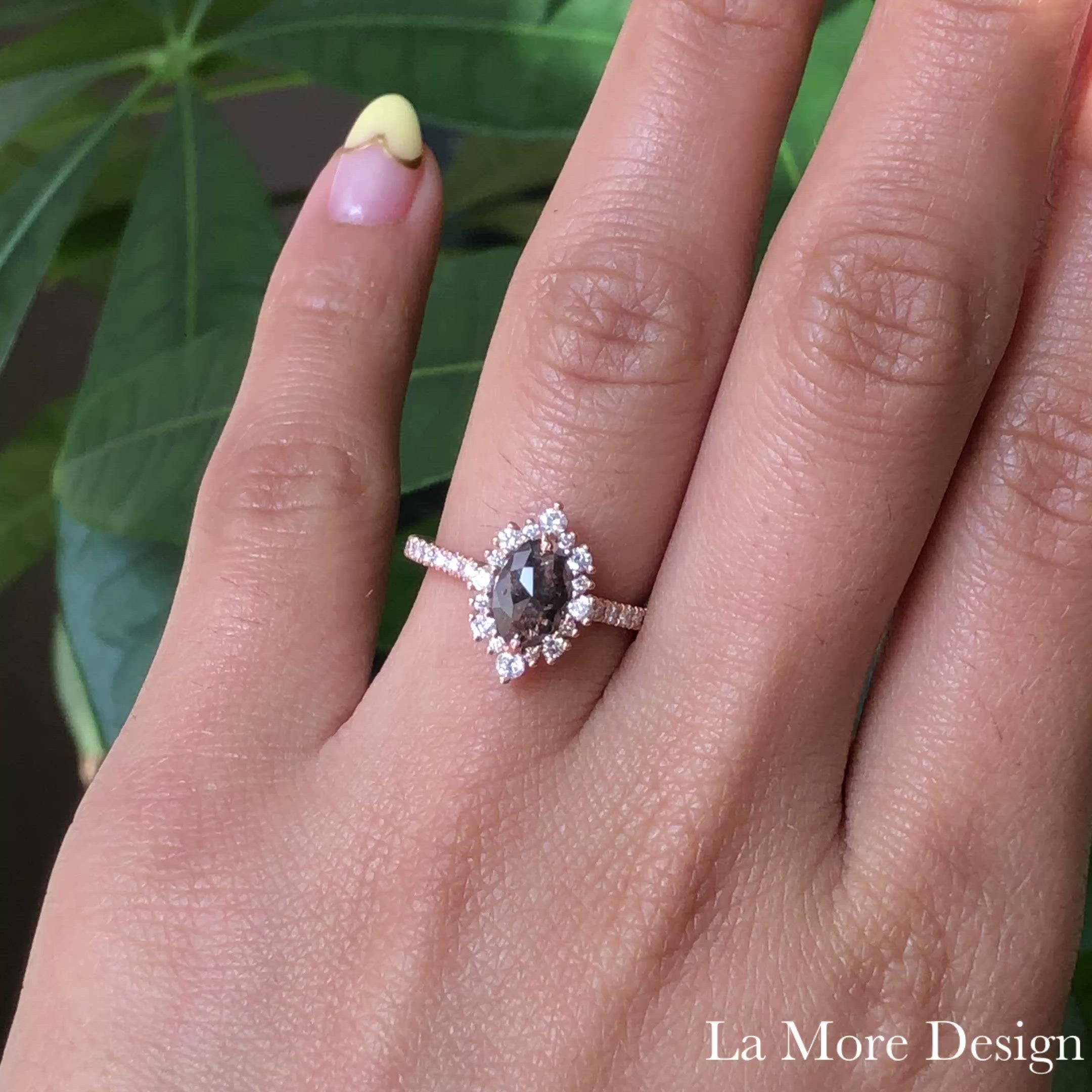 Grey marquise clearance diamond