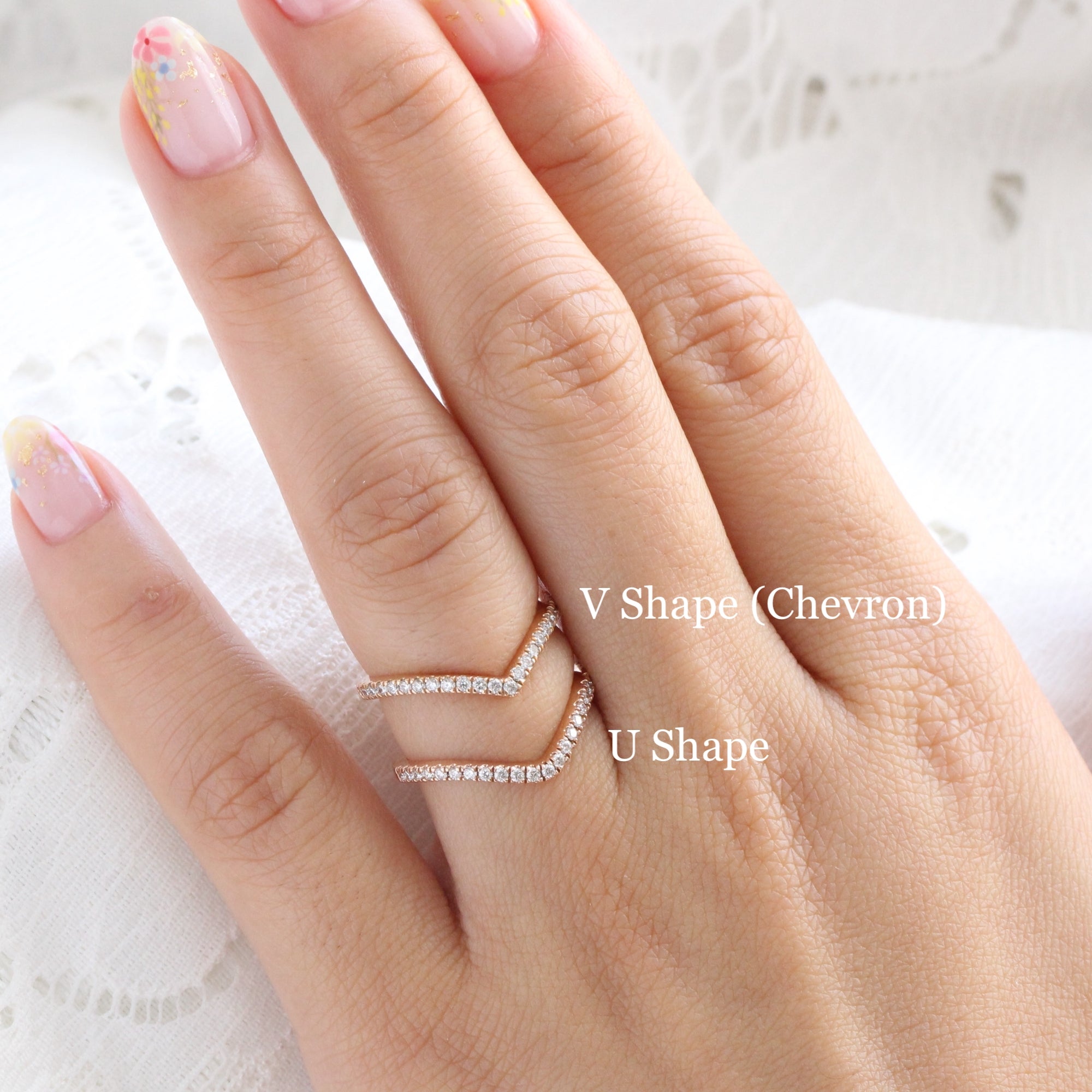 U shaped 2025 diamond ring