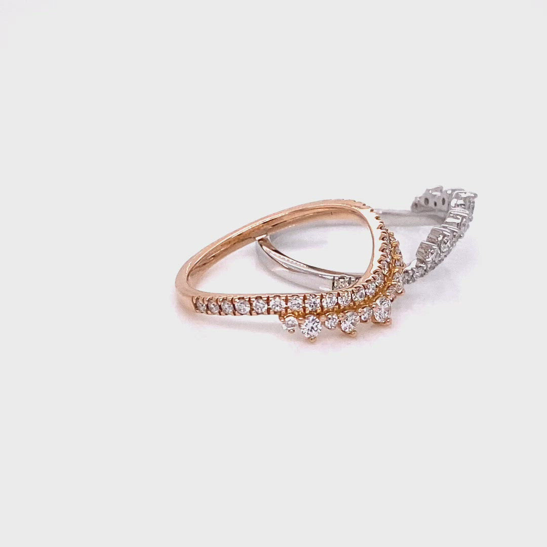 14k Gold & Diamond Crown Ring – Sabrina Design