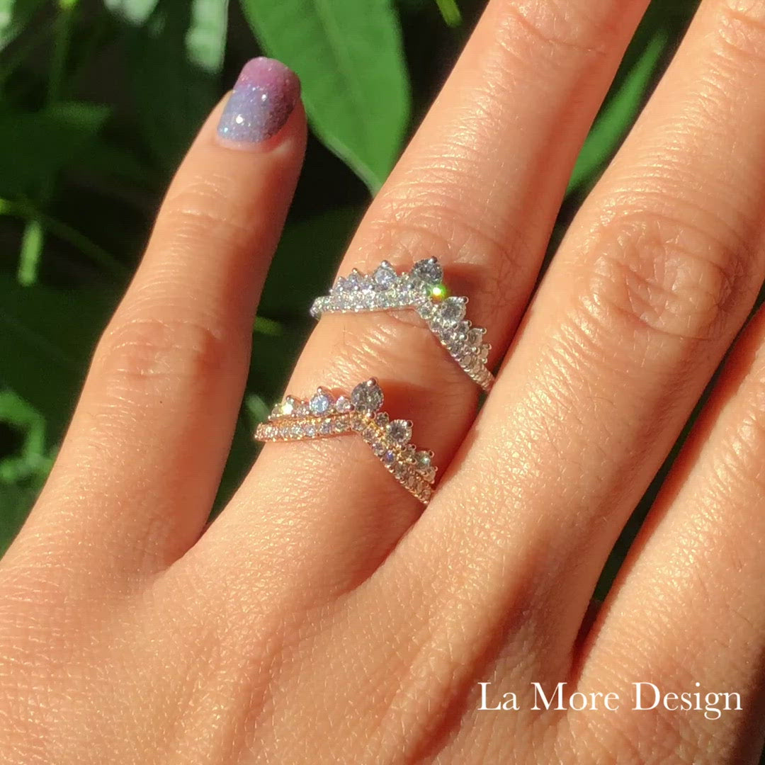 Wedding ring enhancer on sale for marquise setting