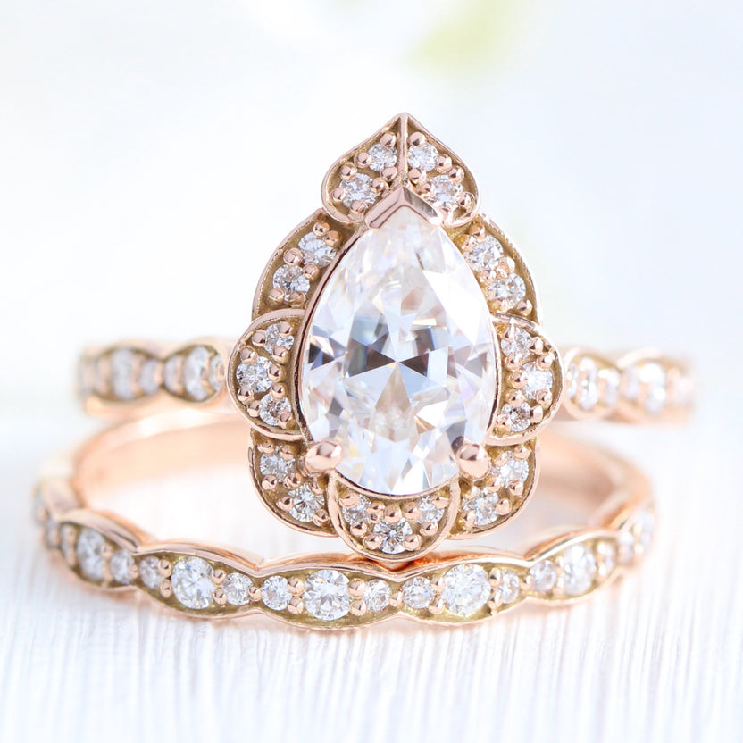 Moissanite Engagement Rings and Forever One Moissanite Diamond Rings ...